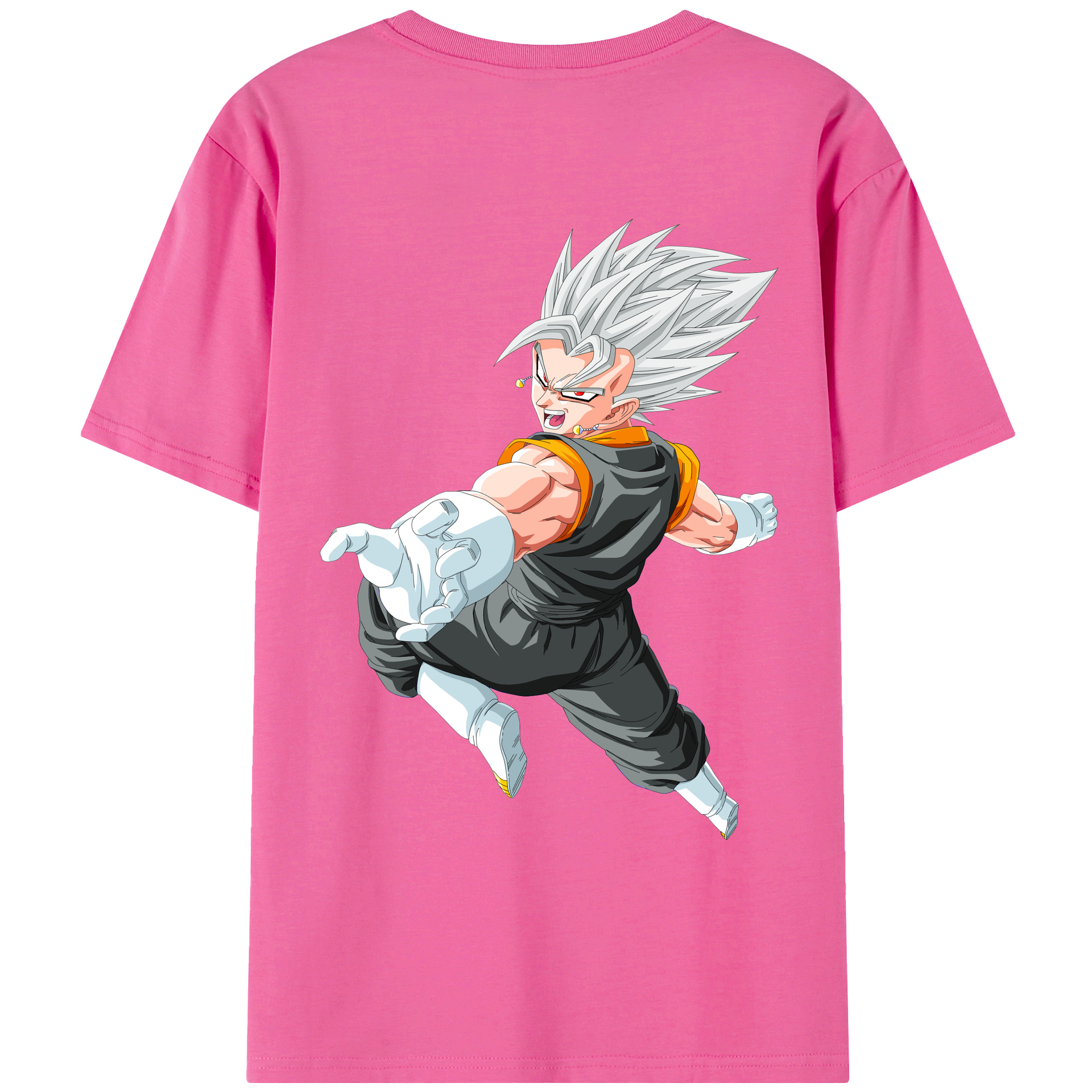（画像用） ドラゴンボール ベジータ四世（Bejīta Yonsei）DRAGON BALL Vegeta IV レディース半袖Tシャツ(バックプリント)